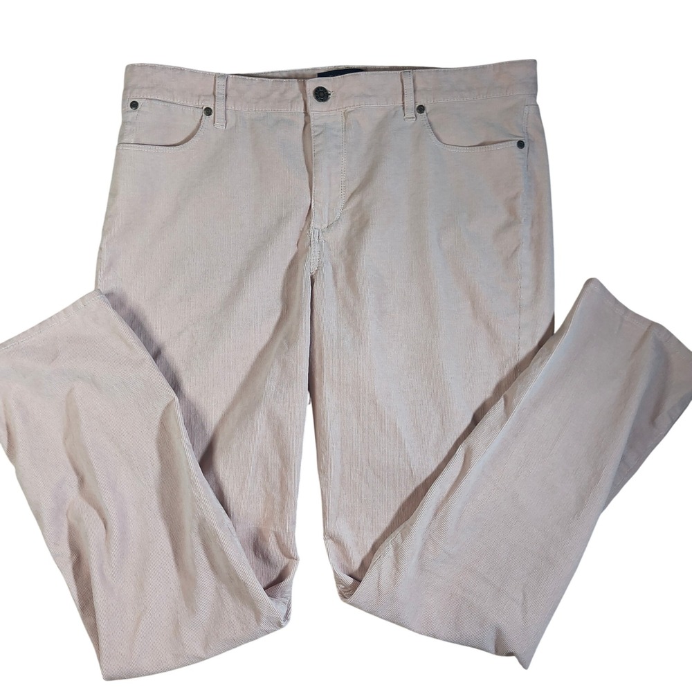 Talbots Corduroy Pants Size 14 Pink Straight Leg‎ Classic Fall Winter Casual